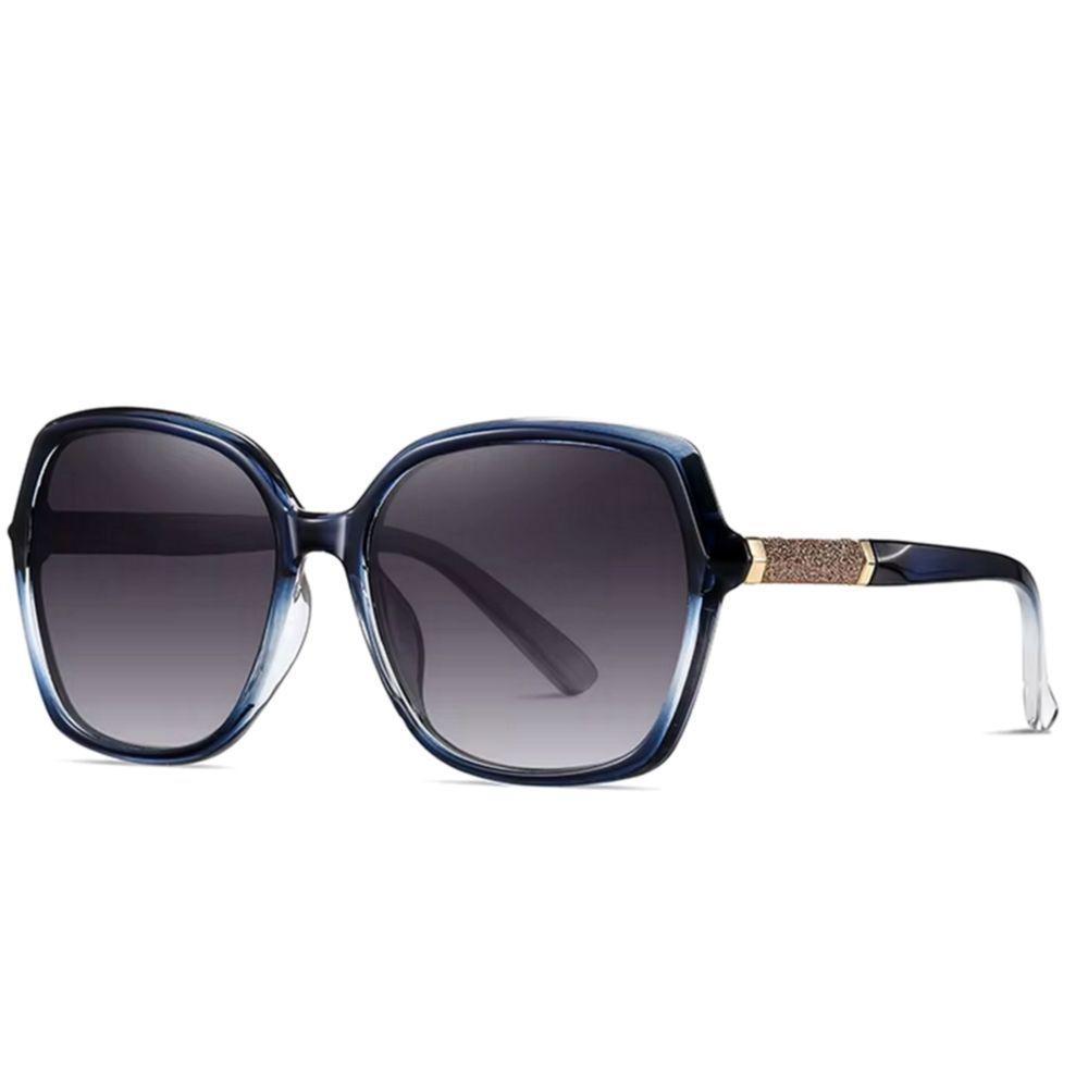 Óculos Polarizados Gradiente Fashion Borboleta Proteção Uv400 Azul Gradient - 3