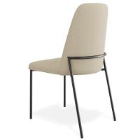 Kit 06 Cadeiras Decorativa Estofada Para Sala De Jantar Bella L02 Linho Bege Escuro - Lyam Decor - 9