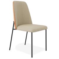 Kit 08 Cadeiras Decorativa Estofada Sala De Jantar Bella L02 Couríssimo Whisky Linho Bege - Lyam Decor - 6