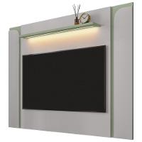 Rack Para Sala Orgânico Suy Com Painel Para Tv 75 Pol Maresca B02 Off White Pistache - Lyam Decor - 3