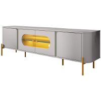 Rack Para Sala Orgânico Suy Com Painel Para Tv 75 Pol Maresca B02 Off White Pistache - Lyam Decor