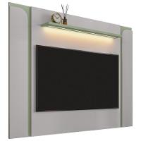 Rack Para Sala Orgânico Suy Com Painel Para Tv 75 Pol Maresca B02 Off White Pistache - Lyam Decor - 9