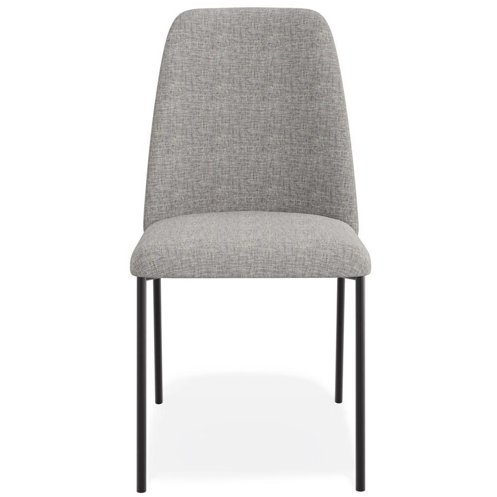 Kit 08 Cadeiras Decorativa Estofada Para Sala De Jantar Bella L02 Linho Cinza Escuro - Lyam Decor - 3
