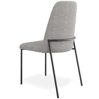 Kit 08 Cadeiras Decorativa Estofada Para Sala De Jantar Bella L02 Linho Cinza Escuro - Lyam Decor - 7