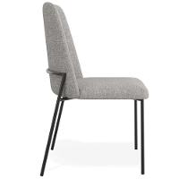 Kit 08 Cadeiras Decorativa Estofada Para Sala De Jantar Bella L02 Linho Cinza Escuro - Lyam Decor - 8