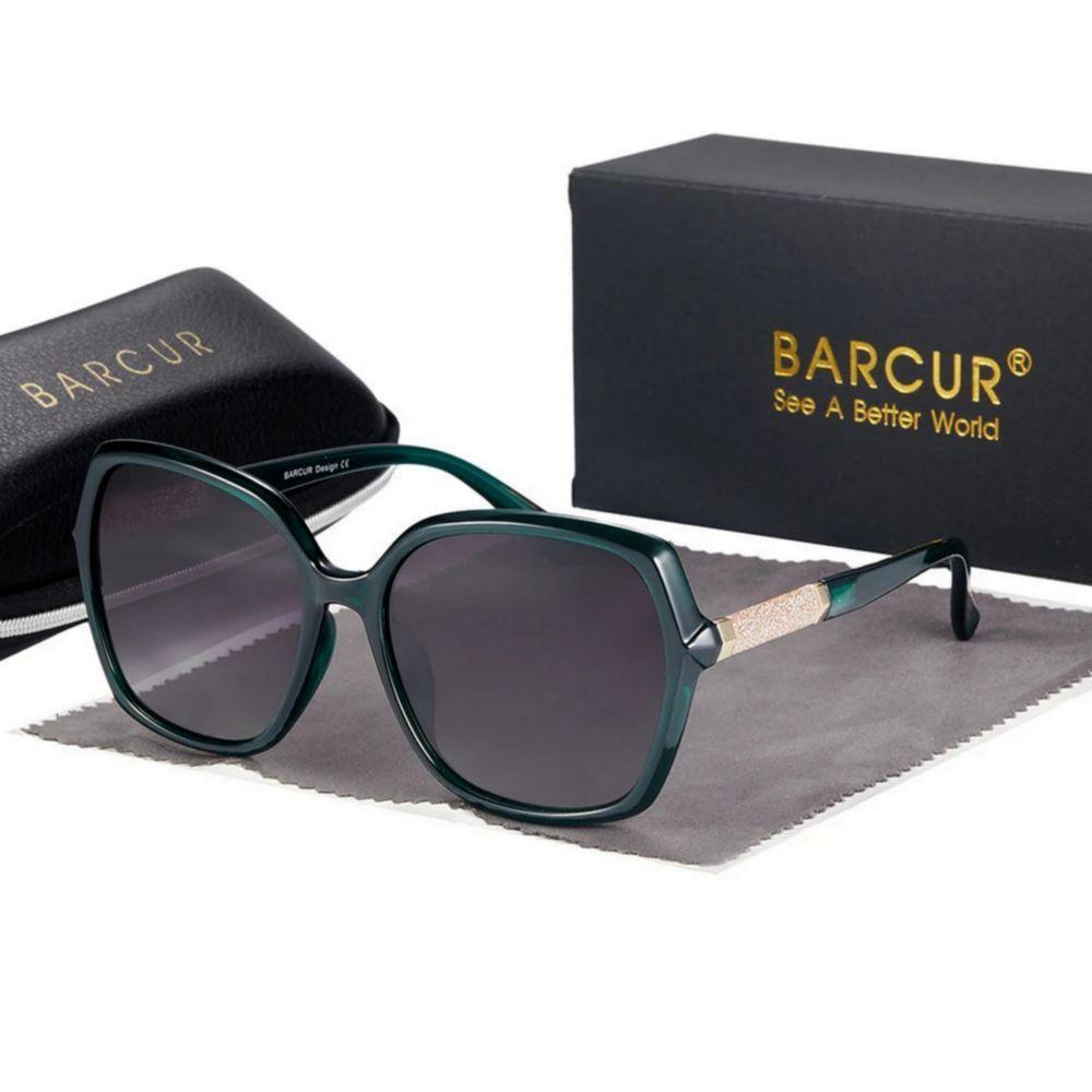 Óculos Polarizados Gradiente Fashion Borboleta Proteção Uv400 Verde Gradient - 1