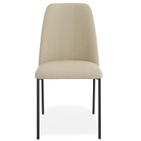 Kit 08 Cadeiras Decorativa Estofada Para Sala De Jantar Bella L02 Linho Bege Escuro - Lyam Decor - 3