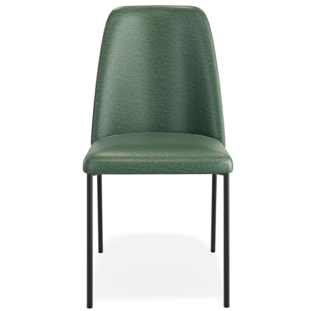 Kit 03 Cadeiras Decorativa Estofada Para Sala De Jantar Bella L02 Couríssimo Verde - Lyam Decor - 3