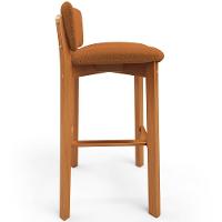 Kit 06 Banquetas Alta Para Cozinha Sala De Jantar Bar Dara L02 Bouclê Terracota - Lyam Decor - 6