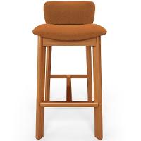 Kit 03 Banquetas Alta Para Cozinha Sala De Jantar Bar Dara L02 Bouclê Terracota - Lyam Decor - 3