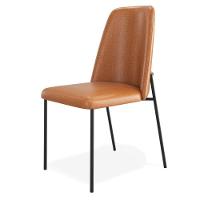 Kit 02 Cadeiras Decorativa Estofada Para Sala De Jantar Bella L02 Couríssimo Whisky - Lyam Decor - 7