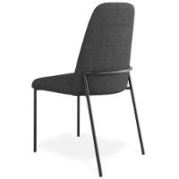 Cadeira Decorativa Estofada Para Sala De Jantar Bella L02 Linho Chumbo - Lyam Decor - 8