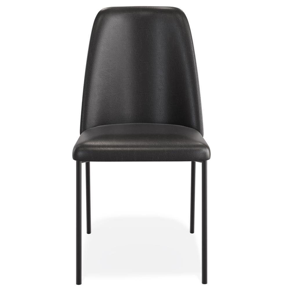 Kit 03 Cadeiras Decorativa Estofada Para Sala De Jantar Bella L02 Couríssimo Preto - Lyam Decor - 3