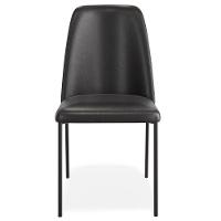 Kit 03 Cadeiras Decorativa Estofada Para Sala De Jantar Bella L02 Couríssimo Preto - Lyam Decor - 3