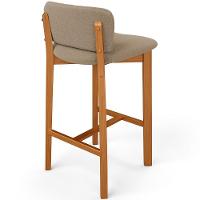 Kit 02 Banquetas Alta Para Cozinha Sala De Jantar Bar Dara L02 Bouclê Bege - Lyam Decor - 7