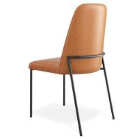 Cadeira Decorativa Estofada Para Sala De Jantar Bella L02 Couríssimo Whisky - Lyam Decor - 8