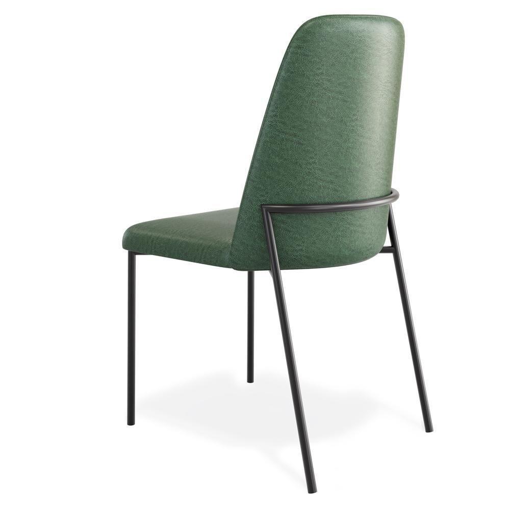 Kit 02 Cadeiras Decorativa Estofada Para Sala De Jantar Bella L02 Couríssimo Verde - Lyam Decor - 9