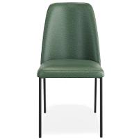 Kit 02 Cadeiras Decorativa Estofada Para Sala De Jantar Bella L02 Couríssimo Verde - Lyam Decor - 3
