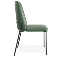 Kit 02 Cadeiras Decorativa Estofada Para Sala De Jantar Bella L02 Couríssimo Verde - Lyam Decor - 8