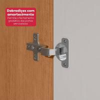 Guarda-roupa Casal 100% Mdf 8 Portas Easy Glow Com Pés Amendoa Clean/off White - 7