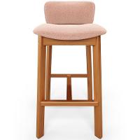 Kit 03 Banquetas Alta Para Cozinha Sala De Jantar Bar Dara L02 Bouclê Rosê - Lyam Decor - 3