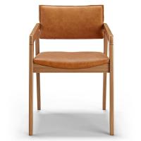 Kit 05 Cadeiras Para Sala De Jantar Estar Living Giorgia L02 Couríssimo Canela - Lyam Decor - 3