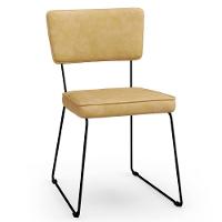 Cadeira Decorativa Estofada Para Sala De Jantar Allana L02 Couríssimo Casco Fendi - Lyam Decor - 1