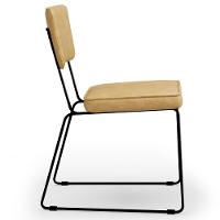 Cadeira Decorativa Estofada Para Sala De Jantar Allana L02 Couríssimo Casco Fendi - Lyam Decor - 7