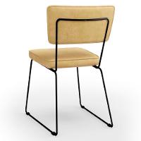 Cadeira Decorativa Estofada Para Sala De Jantar Allana L02 Couríssimo Casco Fendi - Lyam Decor - 8