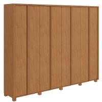 Guarda-roupa Casal 100% Mdf 8 Portas Easy Glow Com Pés Amendoa Clean - 2