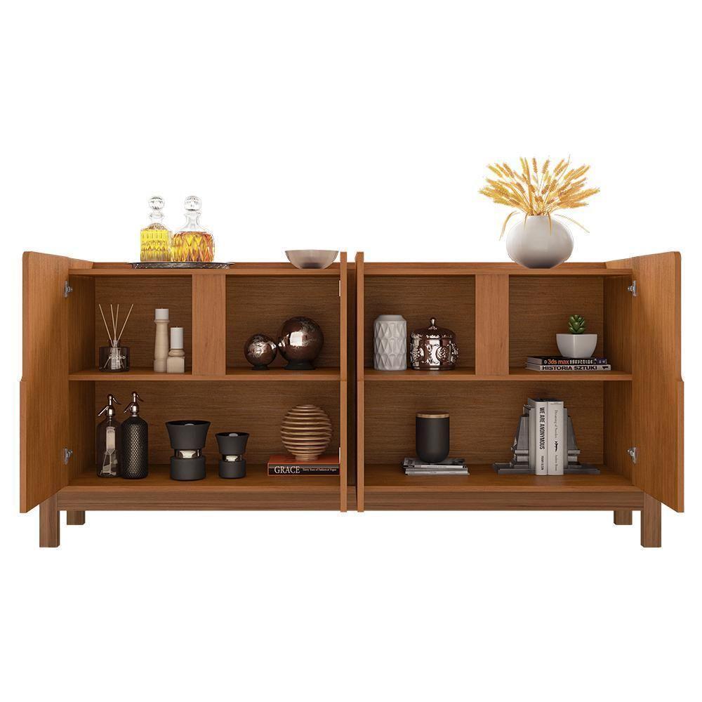 Buffet Aparador Lizz 170cm 4 Portas Cedro - Casa D Cedro - 3
