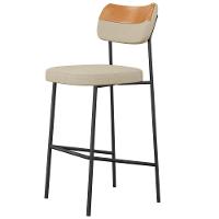 Kit 03 Banquetas Alta Bar Cozinha Sala Jantar Whisky Melina L02 Couríssimo Whisky Linho Bege - Lyam Decor - 7