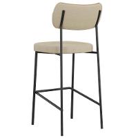 Kit 03 Banquetas Alta Bar Cozinha Sala Jantar Whisky Melina L02 Couríssimo Whisky Linho Bege - Lyam Decor - 8