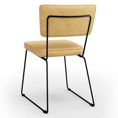 Kit 8 Cadeiras Decorativa Estofada Para Sala De Jantar Allana L02 Couríssimo Casco Fendi - Lyam Decor