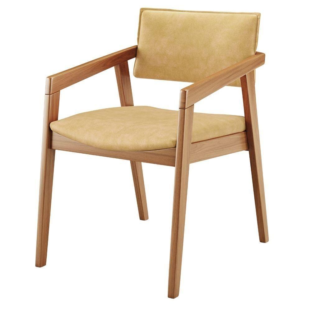 Cadeira Para Sala De Jantar Estar Living Giorgia L02 Couríssimo Casco Fendi - Lyam Decor - 8