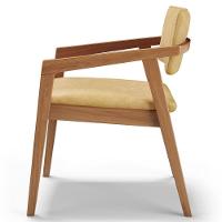 Cadeira Para Sala De Jantar Estar Living Giorgia L02 Couríssimo Casco Fendi - Lyam Decor - 7