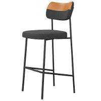 Kit 04 Banquetas Alta Bar Cozinha Sala Jantar Whisky Melina L02 Couríssimo Whisky Linho Chumbo - Lyam Decor - 7