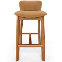 Kit 02 Banquetas Alta Para Cozinha Sala De Jantar Bar Dara L02 Bouclê Mostarda - Lyam Decor - 3