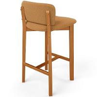 Kit 02 Banquetas Alta Para Cozinha Sala De Jantar Bar Dara L02 Bouclê Mostarda - Lyam Decor - 7