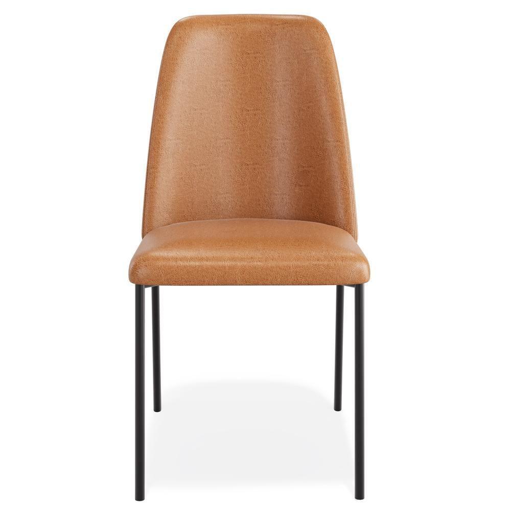 Kit 03 Cadeiras Decorativa Estofada Para Sala De Jantar Bella L02 Couríssimo Whisky - Lyam Decor - 3