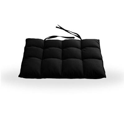 Assentos De Cadeira Futon 40x40 Em Sued Liso - Shop Preto