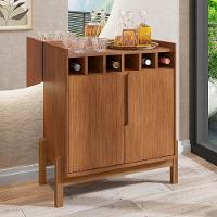 Aparador Barzinho Lizz Com Adega 2 Portas Cedro - Casa D Cedro - 2