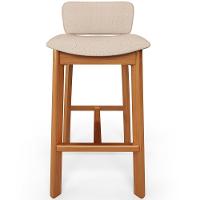 Kit 05 Banquetas Alta Para Cozinha Sala De Jantar Bar Dara L02 Linho Bege - Lyam Decor - 3