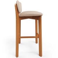 Kit 05 Banquetas Alta Para Cozinha Sala De Jantar Bar Dara L02 Linho Bege - Lyam Decor - 6