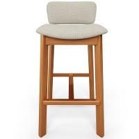 Kit 2 Banqueta Alta Para Cozinha Sala De Jantar Bar Dara L02 Linho Champagne - Lyam Decor - 3