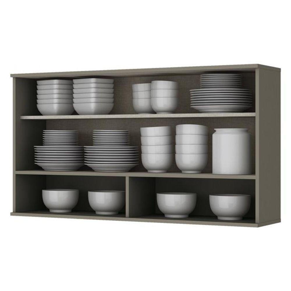 Armário Aéreo 1 Porta Basculante Vidro 120cm Connect Duna - Móveis Henn Duna - 2