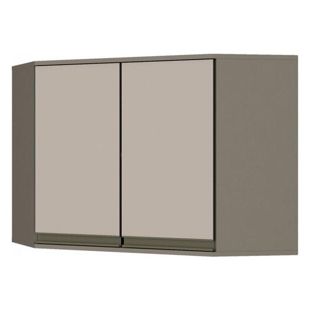 Armário Aéreo Canto Oblíquo 2 Portas Connect Duna-cristal - Móveis Henn Duna-cristal - 1