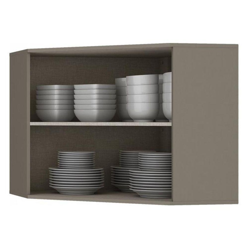 Armário Aéreo Canto Oblíquo 2 Portas Connect Duna-cristal - Móveis Henn Duna-cristal - 2