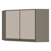 Armário Aéreo Canto Oblíquo 2 Portas Connect Duna-cristal - Móveis Henn Duna-cristal - 1