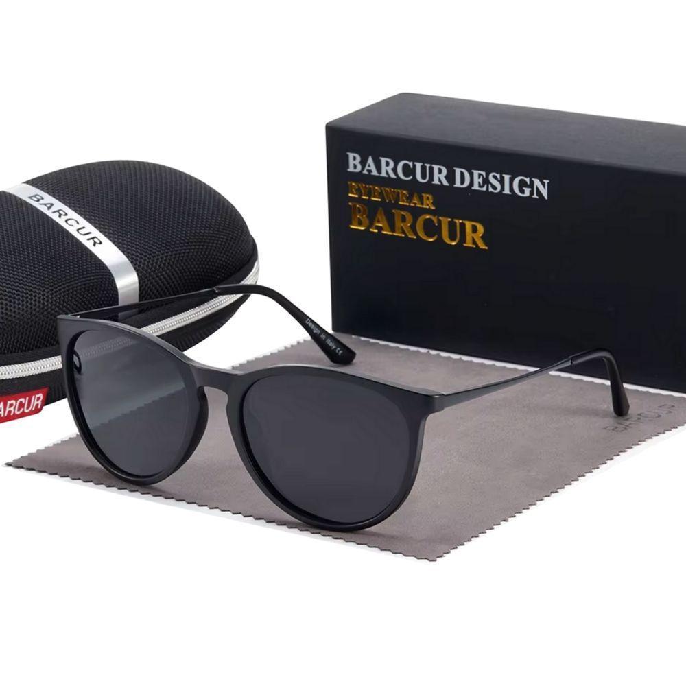 Óculos Feminino Clássico Lente Polarizada Design Titanium Uv400 Preto - 1